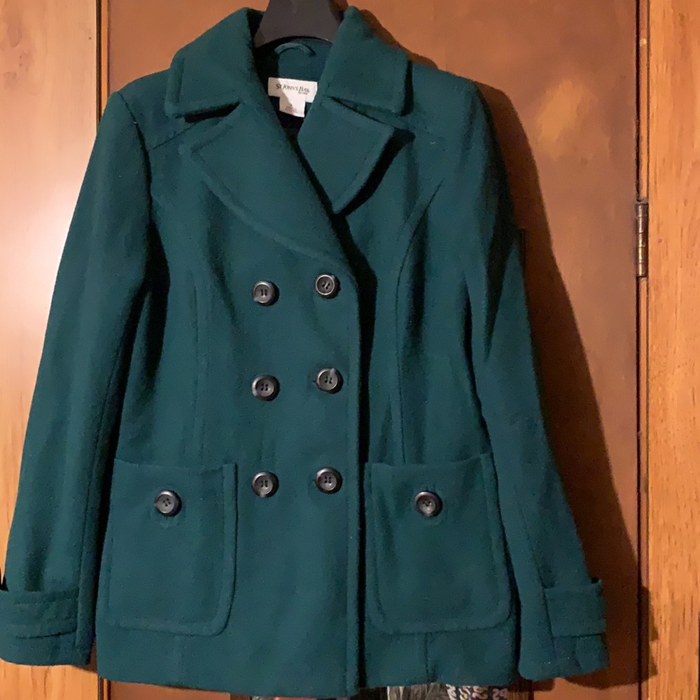 Coat, 3 quarter, St. John’s Bay, Size Small, Green - Picture 2 of 4